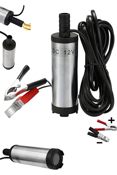 Lieber German Teknoloji 12 Volt Bakır Sargı Sıvı Transfer Pompası Dalgıç Pompa Mazot Pompası - Su - Süt - Sıvı