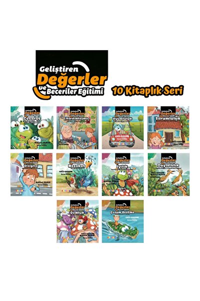 Artenino Geliştiren Değerler Ve Beceriler Eğitimi Eğitim Seti 10 Kitap Takım