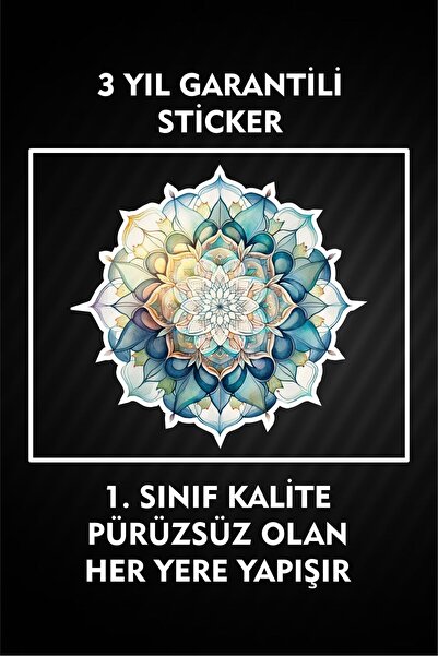 3M Nalepnica Mandala Blue Print / Tablet / Laptop / Računar / Automobil / Not...