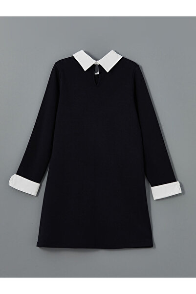 LC Waikiki Black Polo Neck Girl's Dress