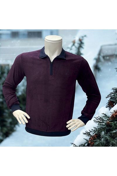 EREN STYLE Зимна памучна блуза с дълъг ръкав за мъже и жени - Selanik Knitting (стандартен модел)