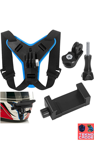beboncool Bluetooth Kumandalı Aksiyon Kamerası ve Telefon Uyumlu Kask Bağlant...