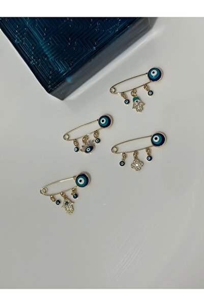 BIJUTERI Broş İğnelik Nazar Boncuklu
