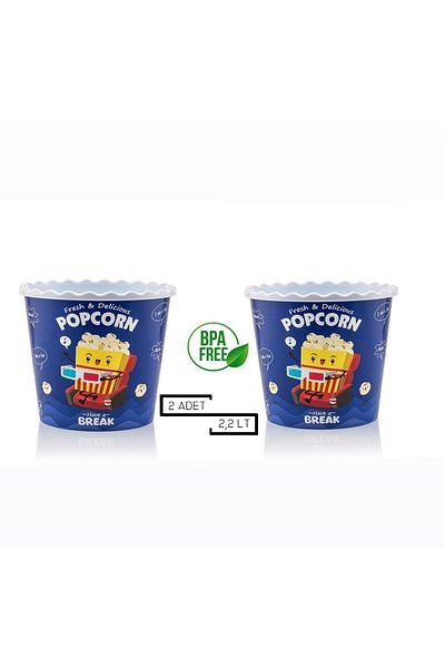 INTEREV Popcorn Popcorn Bucket - Chips Box