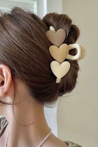 Nisankids Coffee-Cream Colored Heart Latch Buckle