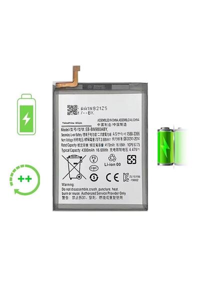 TeknoPrime Samsung Galaxy Note 20 N980F ile Uyumlu Güclendirilmis Pil Batarya
