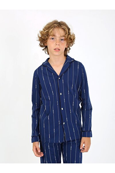 vitmo Set de pijamale Leo pentru baieti - maneca lunga, 100% bumbac, nasturi