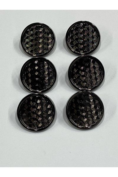 karantuhafiye Metal Button/Trench Coat Jacket Length/ Set of 6/2.3 cm/jx16/Black