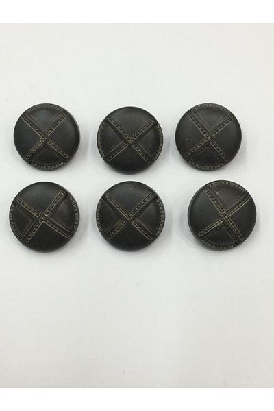 karantuhafiye Trench Coat Button Set of 6 Gray 2 cm