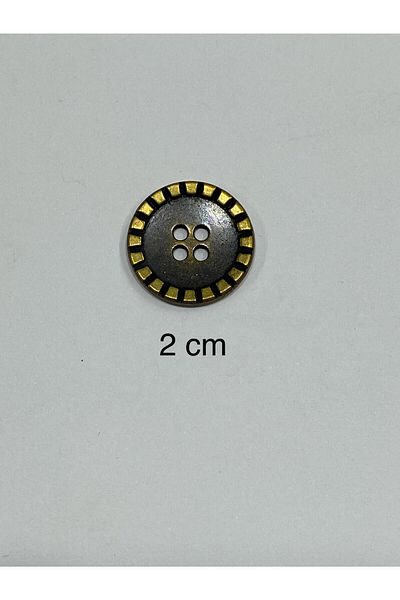 karantuhafiye Trench Coat Jacket Button Set of 6 / Oxide Metal Button / 2 cm