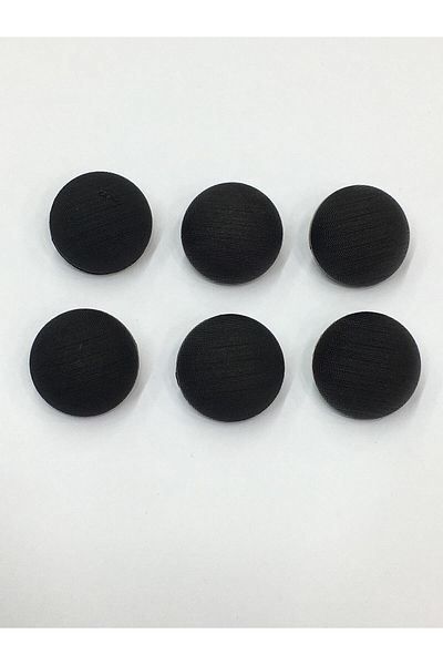 karantuhafiye Italian Black Matte Pearl Curved Jacket and Cardigan Set - Set of 6 2 cm (Code:3598)