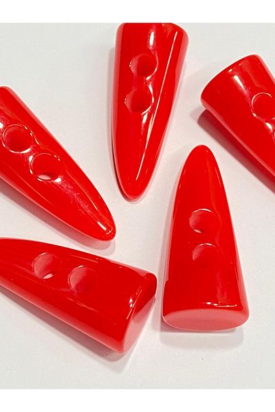 karantuhafiye 4 cm Red Melted Series Elephant Shepherd Button - Set of 5