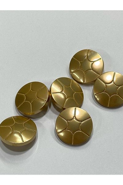karantuhafiye Metal Button/Cardigan Vest Length/ Set of 6/1.8 cm/jx026/matte gold