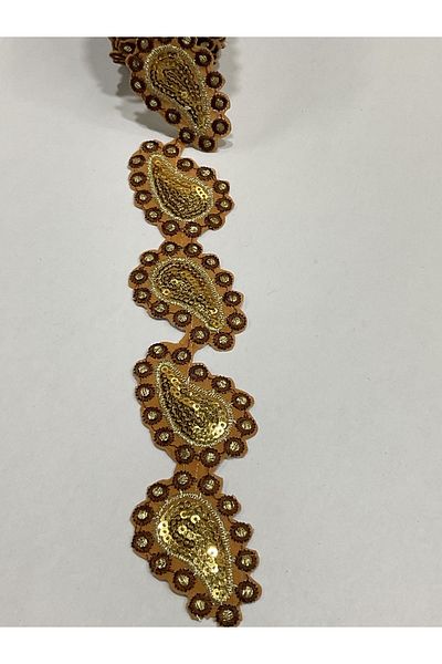 karantuhafiye 4.5 Meter Sequin Strip - Iron-On