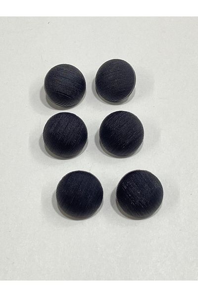 karantuhafiye Navy Blue 6-Piece Matte Pearl Curved Cardigan and Vest Set - 1.5 cm (Code:3598)