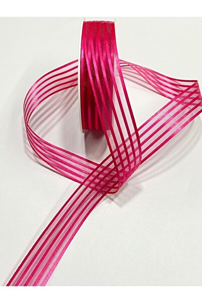 karantuhafiye 20 м смугаста шифонова стрічка - декоративна, 25 мм