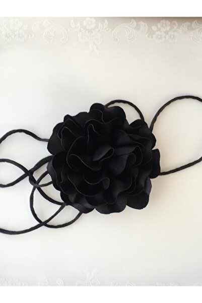 karantuhafiye Necklace / Choker Necklace/laced Fabric Flower Necklace (10 Cm)...