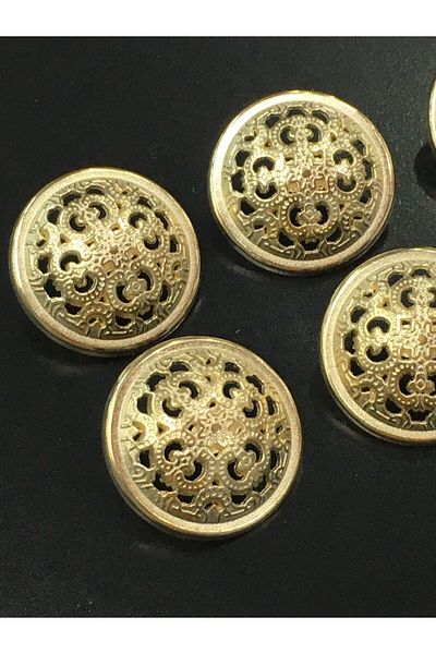 karantuhafiye Trench Coat And Jacket Button Set 6 Piece Set Gold
