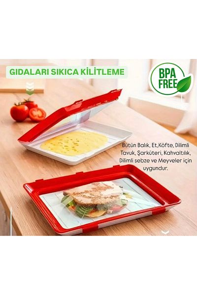 Marka 2- High Quality Reusable Food Storage Tray with Lid
