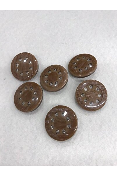 karantuhafiye Καφές Πέτρινο Κουμπί Γαλακτοκομικό 6 Τεμάχια