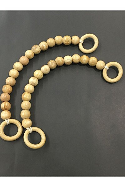 karantuhafiye Bag Handle Wooden Beaded