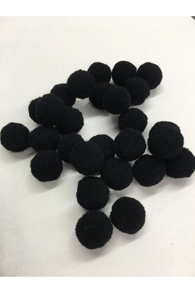 karantuhafiye Pompon Mini Size 50 Pieces Black