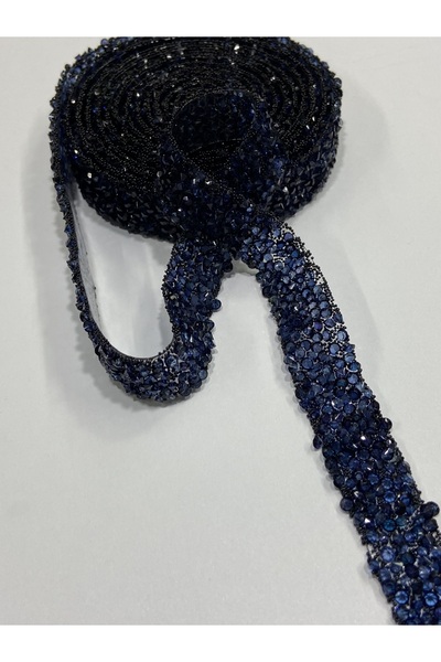 karantuhafiye Πέτρινη Λωρίδα που κολλάει με σιδέρωμα 2 μέτρα Σκούρο Μπλε