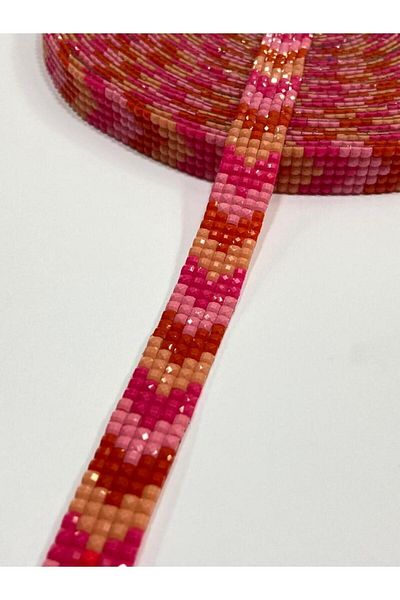 karantuhafiye Bead ribbon / Iron-on ribbon / 1 meter