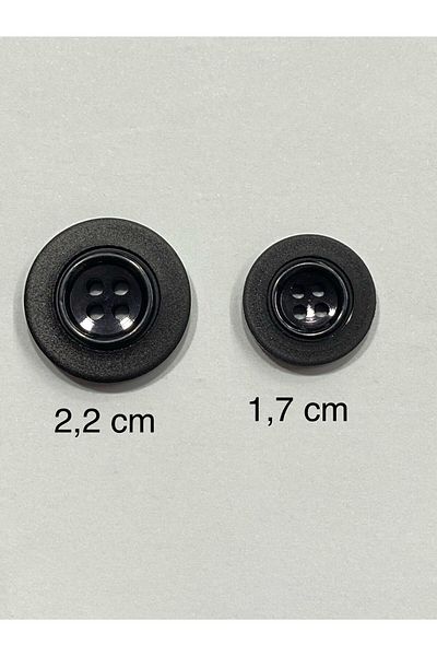 karantuhafiye Blazer Jacket Button Set / Black Matte Frame