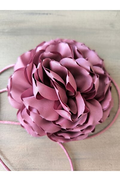 karantuhafiye Necklace/choker Necklace/double Layer Fabric Flower Necklace (bk7)