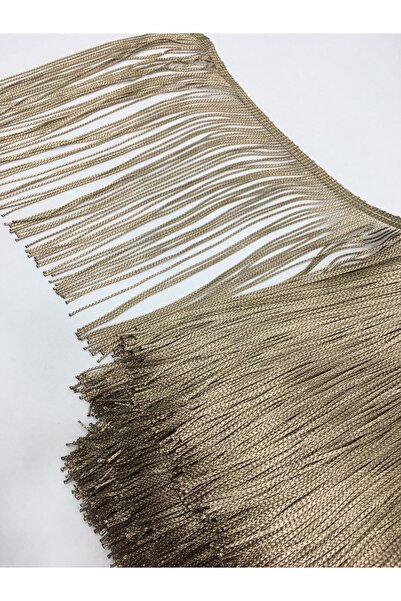 karantuhafiye Φούντα με κρόσσια 20 εκ. Καπουτσίνο / 1 μέτρο