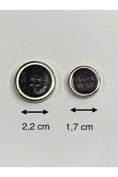karantuhafiye Blazer Jacket Button Set / Black Silver / M004