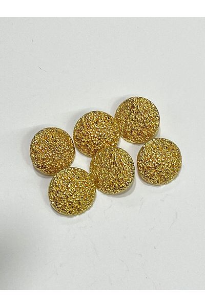 karantuhafiye Cardigan vest button / design button / special plated button / Gold set of 6 / 1.7 Cm