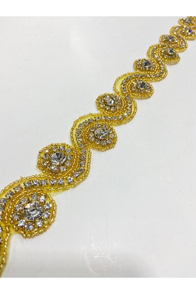 karantuhafiye Stone strip / gold stone strip / 60 cm