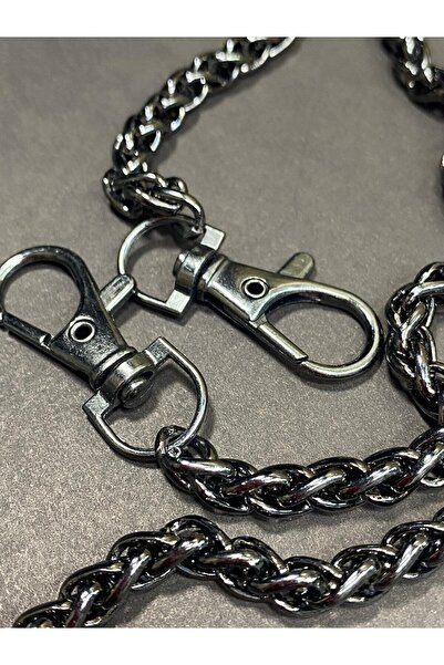 karantuhafiye Bag Chain 120 Cm Knitting Model with Clip Ends