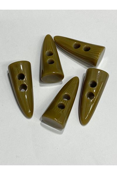 karantuhafiye Mink Melted Series - 4 cm Ivory Shepherd Button / Set of 5