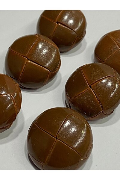 karantuhafiye Deri Düğme Deri Kaban Mont Düğmesi / Katlama Model /6 Lı Set /2...