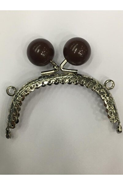 karantuhafiye حقيبة ومحفظة مشبك بيضاوي موديل 20 سم مرصع باللؤلؤ