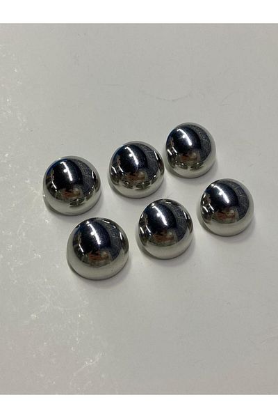karantuhafiye Trench Coat Jacket Button Set Curved Silver Set of 6 2 Cm