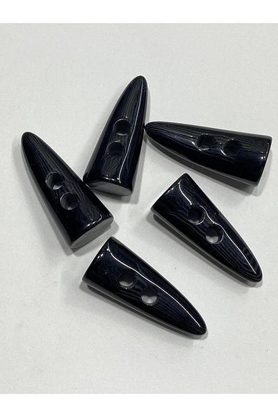 karantuhafiye 4 cm Black Shepherd Button - Set of 5 Melted