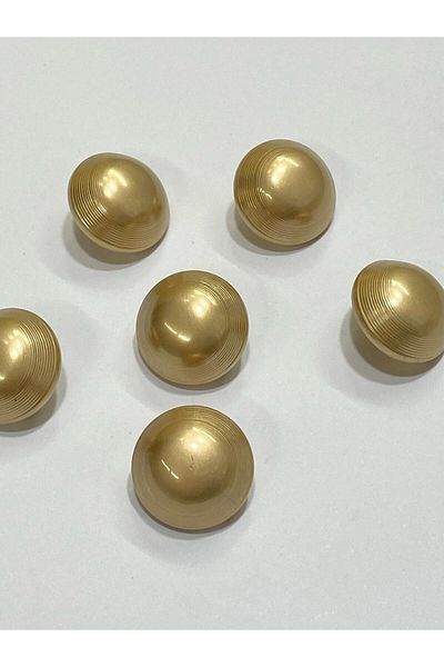 karantuhafiye Metal Button/Cardigan Vest Length/ Set of 6/1.8 cm/jx022/ Matte Gold