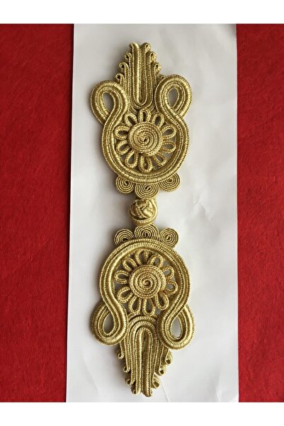 karantuhafiye Japon Örgü Düğme Gold Rengi