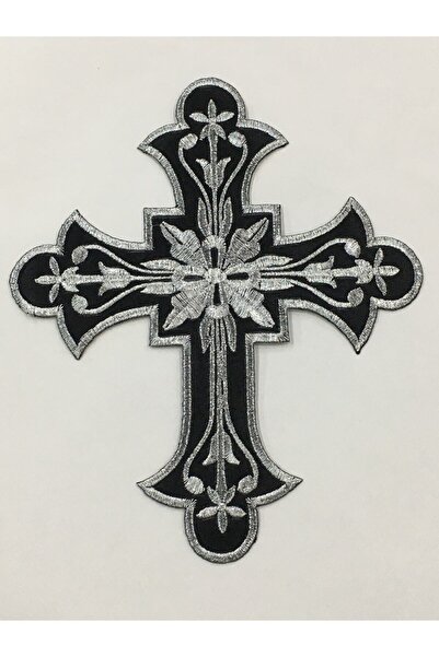 karantuhafiye 20*16.5 cm Embroidery Rigging - Adhesive Model with Cross Rigging Veil Ironing