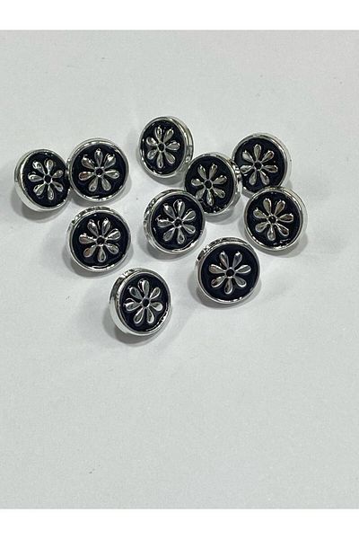 karantuhafiye Blouse Shirt Button/Metallized (Plastic) Button / Set of 10 / 1 cm