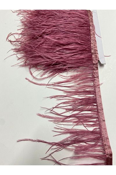 karantuhafiye Ostrich Feather Dried Rose / 1 Meter