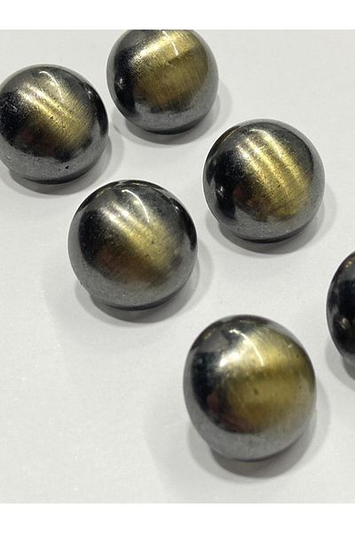 karantuhafiye Trench Coat and Jacket Button / Metallized Oxide / Set of 6