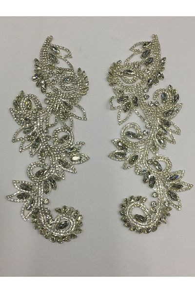 karantuhafiye Stone Applique Iron-on Stone Applique / Set of 2