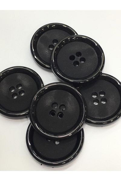 karantuhafiye Black Italian Button Set of 6 - Coat Coat Button, 3.5 cm (M8926)