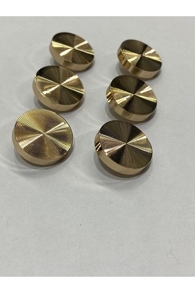 karantuhafiye Coat and Jacket Button Hypnosis Model Special Plated Set of 6 Gold 2.5 cm