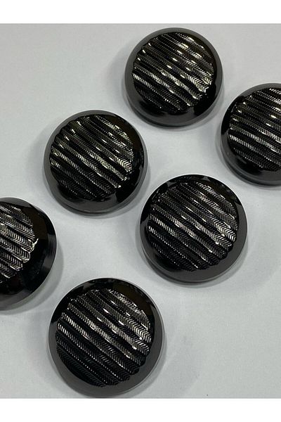 karantuhafiye Metal Button/Cardigan Vest Length/ Set of 6/1.8 cm/jx30/Anthracite